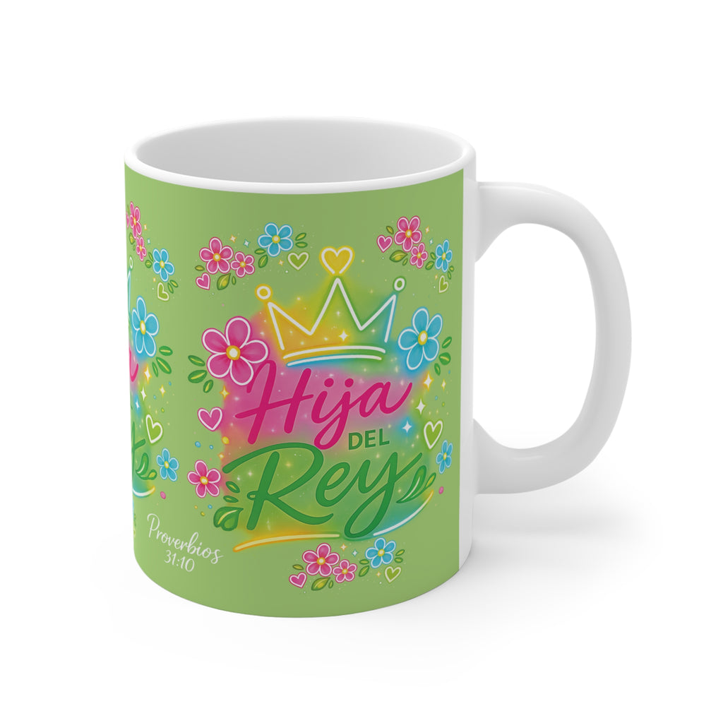 Taza Hija del Rey - Edición Floral Colorida