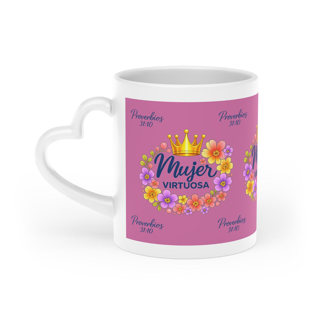 Taza Mujer Virtuosa Floral