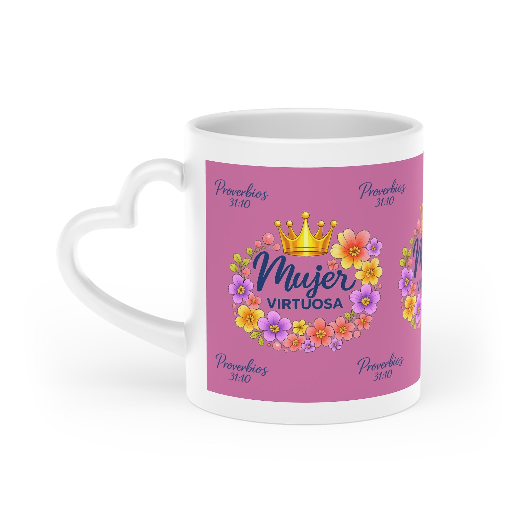 Taza Mujer Virtuosa Floral