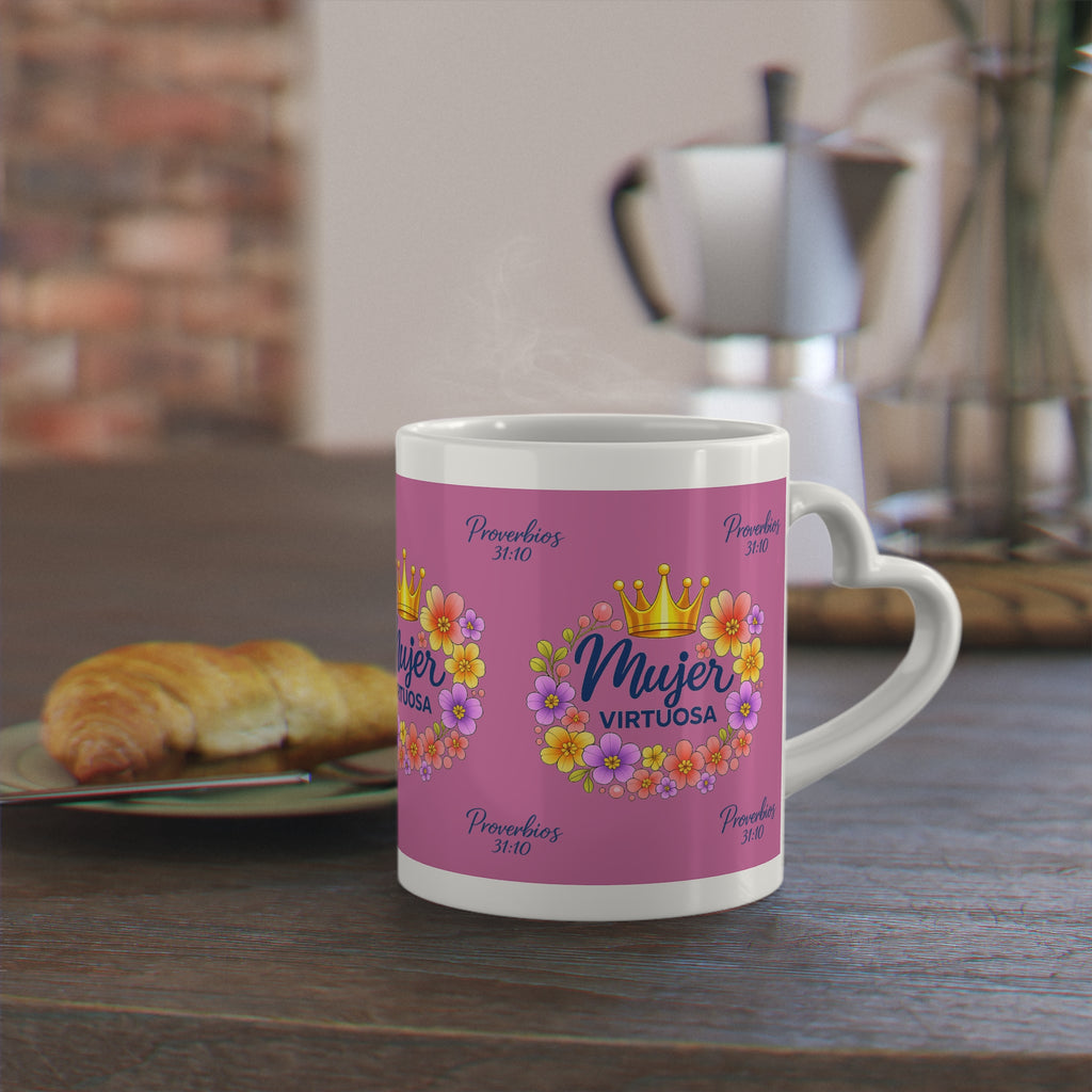Taza Mujer Virtuosa Floral