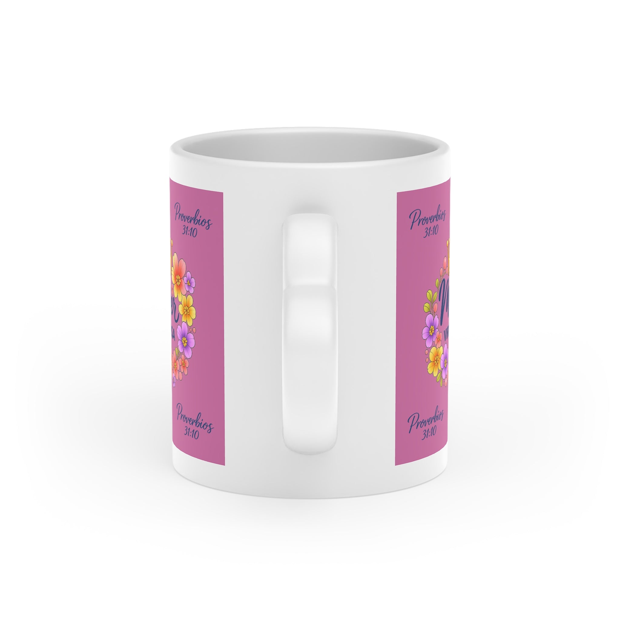 Taza Mujer Virtuosa Floral