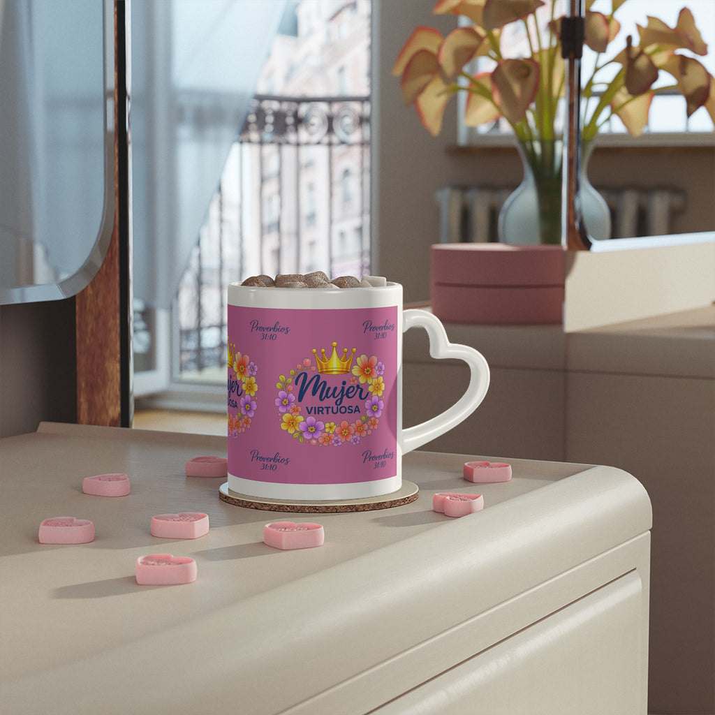Taza Mujer Virtuosa Floral