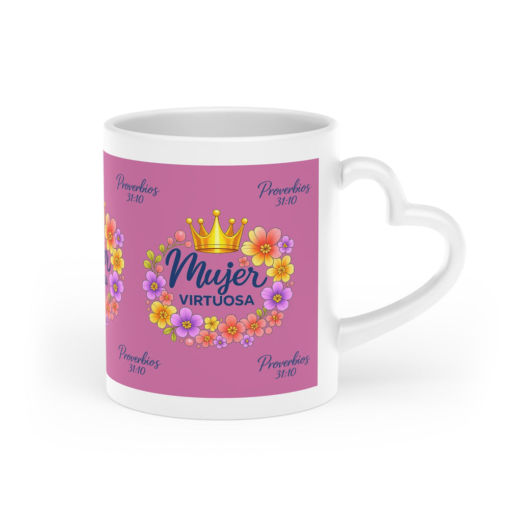Taza Mujer Virtuosa Floral