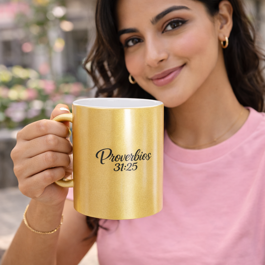 Proverbios 31:25 – Taza Elegance