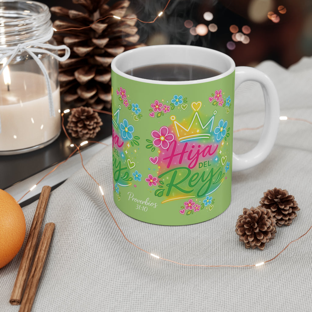Taza Hija del Rey - Edición Floral Colorida
