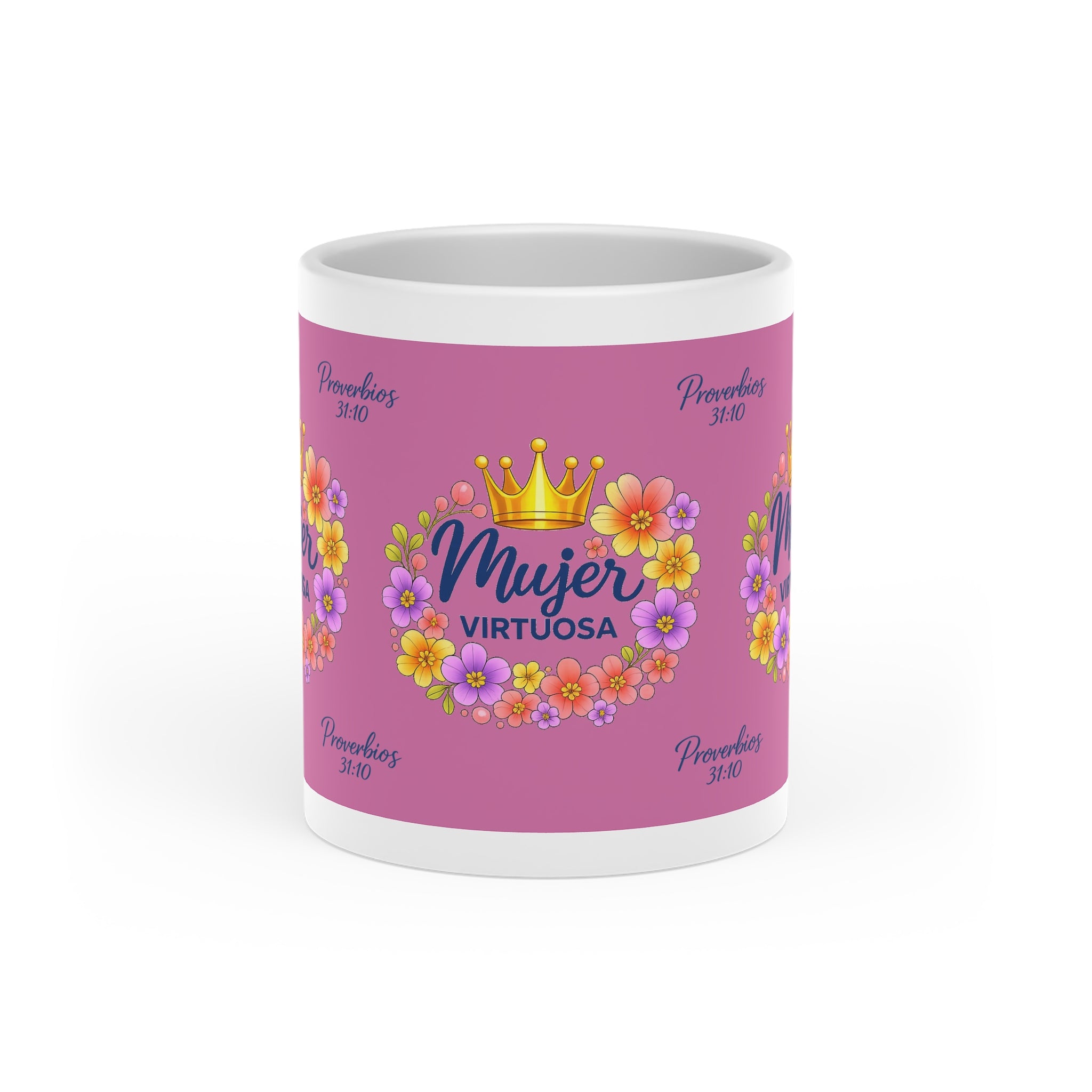 Taza Mujer Virtuosa Floral
